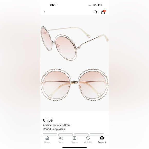 Authentic Chloe Sunglasses - Picture 6 of 8